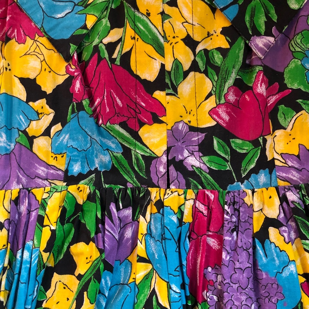 Floral French Dress